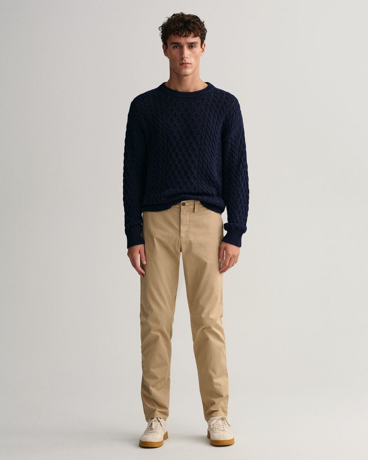 Hallden Slim Fit Twill Chinos
