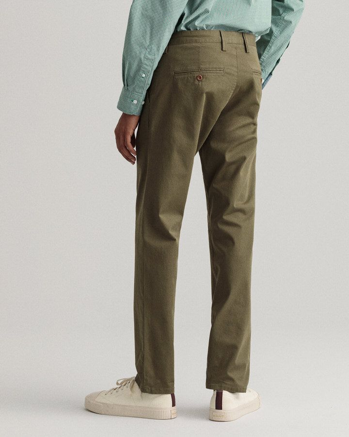 Hallden Slim Fit Twill Chinos