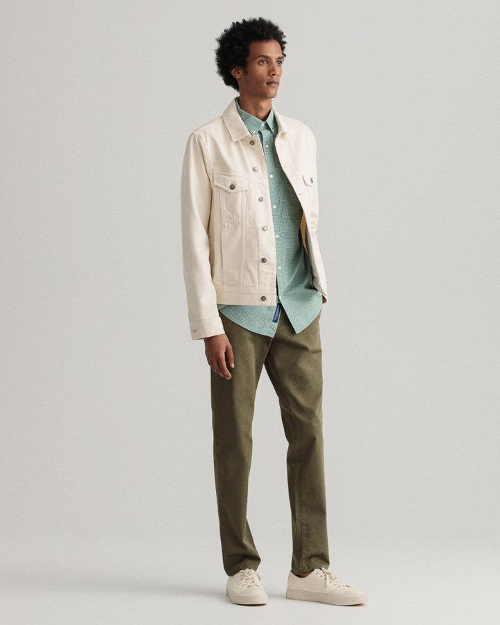 Hallden Slim Fit Twill Chinos