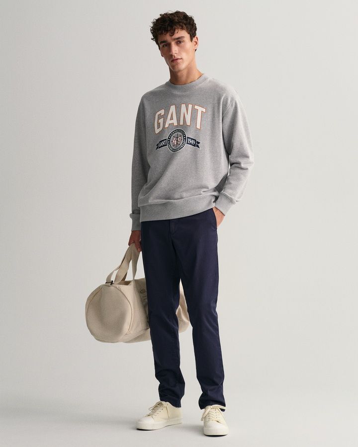 Hallden Slim Fit Twill Chinos