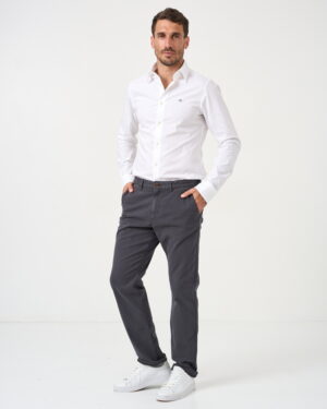 Slim Fit Dobby Structured Chinos