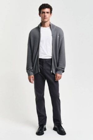 Slim Fit Dobby Structured Chinos