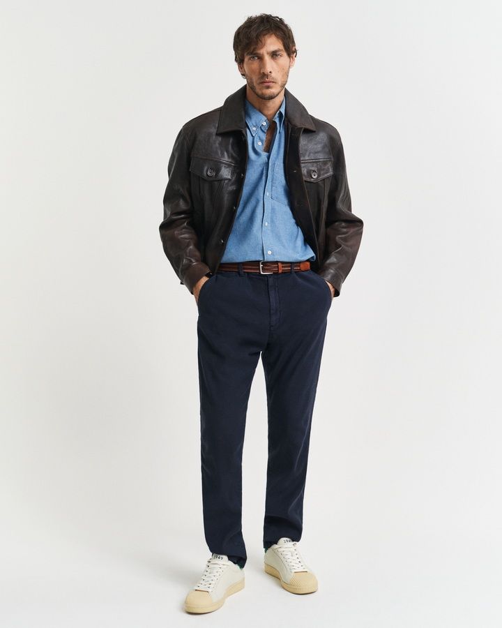 Slim Fit Cotton Linen Chinos