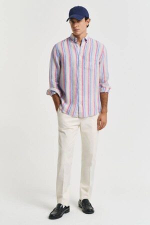 Slim Fit Tapered Seersucker Suit Pants