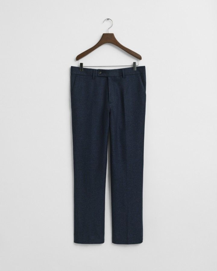 FLANNEL HERRINGBONE SUIT PANTS