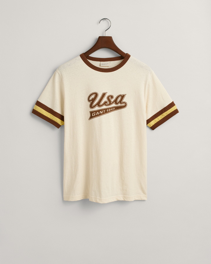 Striped Sleeve GANT USA T-Shirt