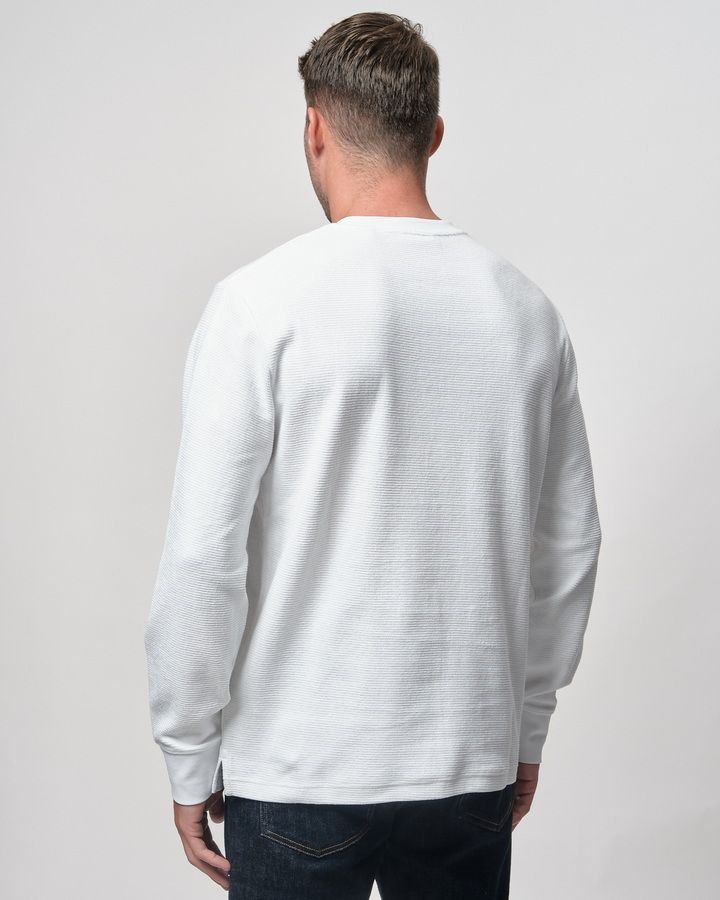 Texture Cuff Long Sleeve T-shirt