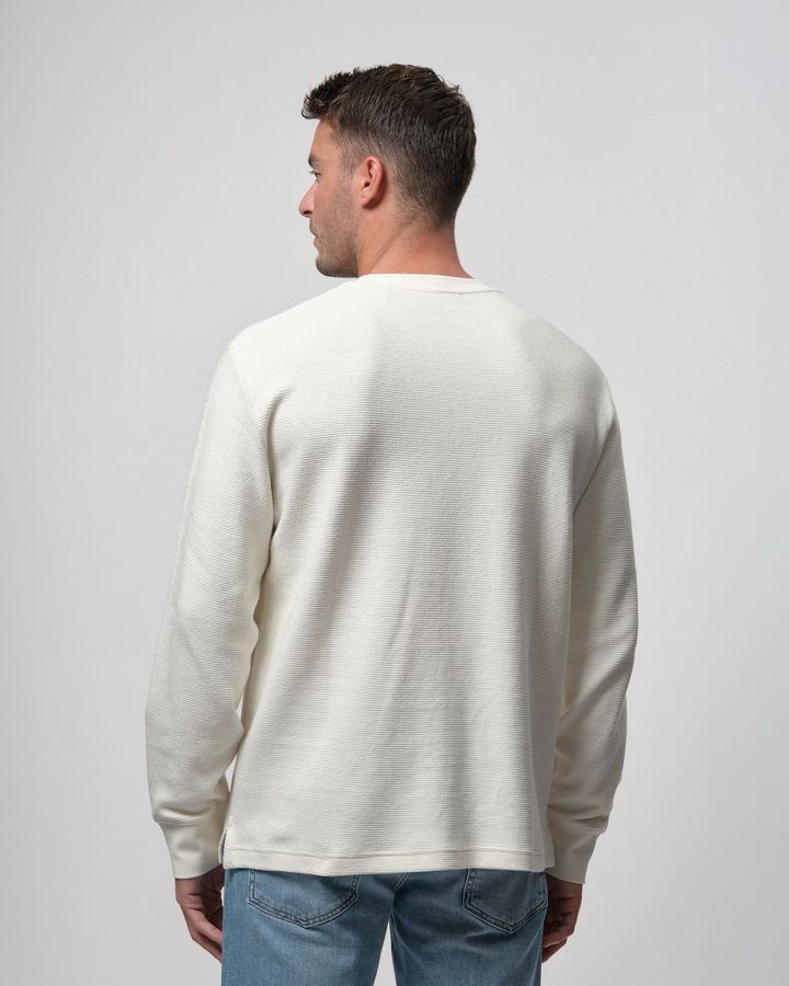 Texture Cuff Long Sleeve T-shirt