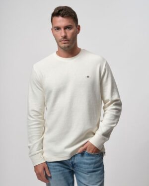 Texture Cuff Long Sleeve T-shirt