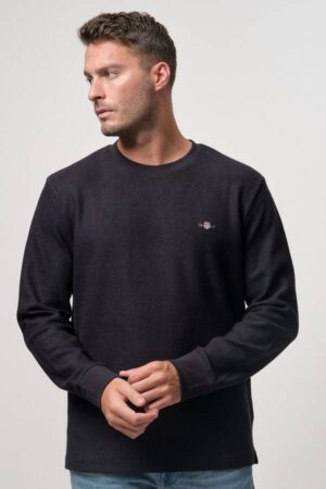 Texture Cuff Long Sleeve T-shirt