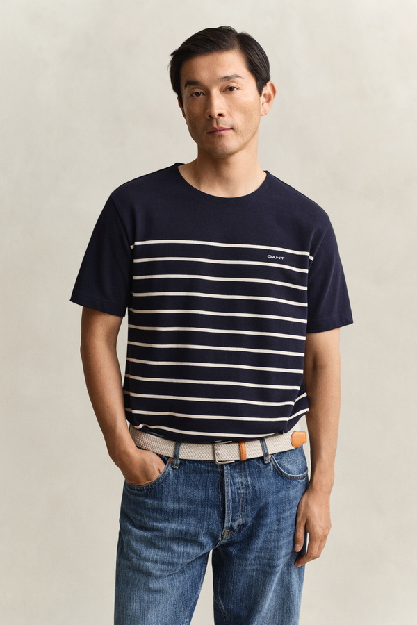 Placed Stripe T-Shirt