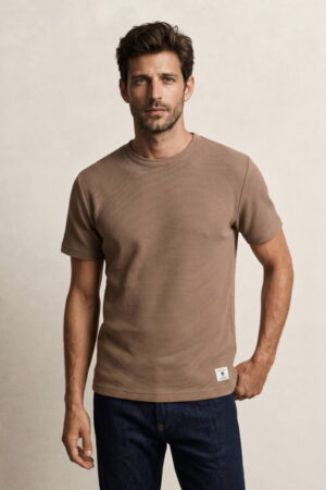 Washed Waffle Short sleeve T-shirt