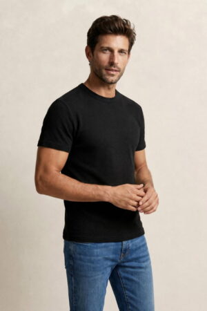 Washed Waffle Short sleeve T-shirt