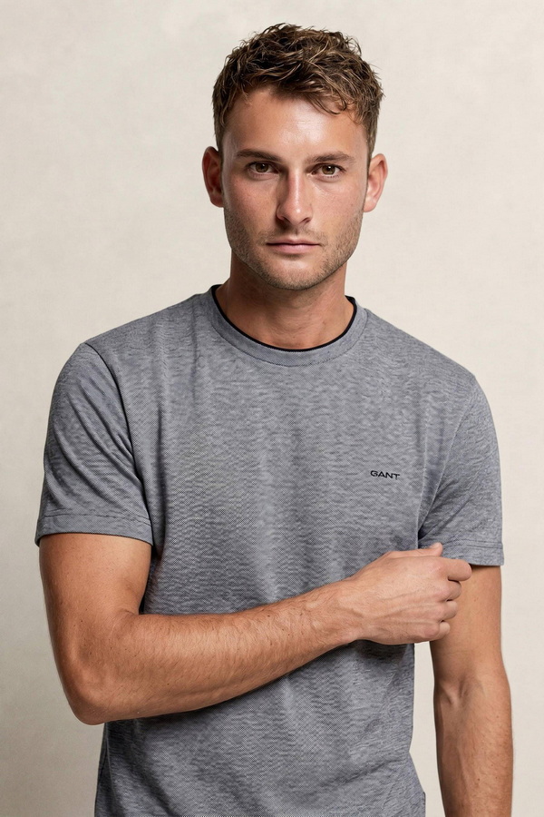 Two-Toned Pique T-Shirt