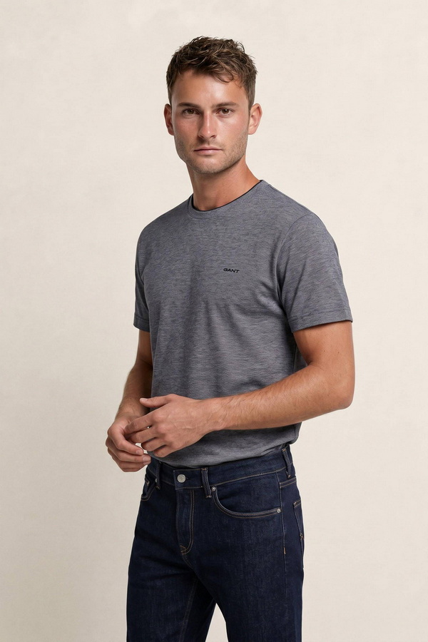 Two-Toned Pique T-Shirt