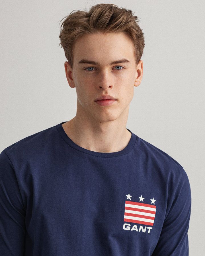 Retro Shield Long Sleeve T-Shirt