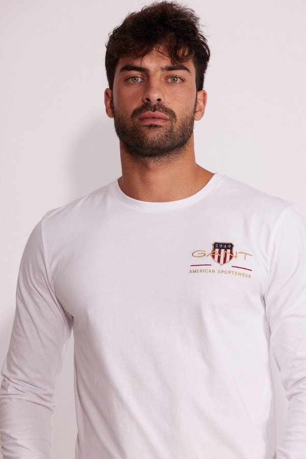 Slim Fit Medium Archive Shield Long Sleeve