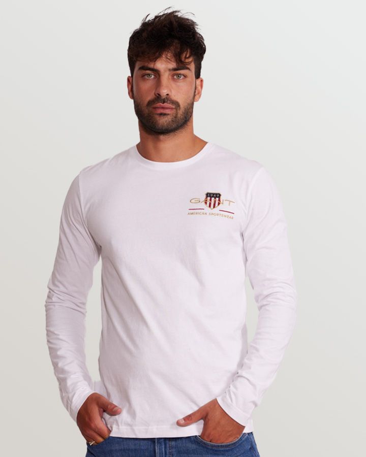 Slim Fit Medium Archive Shield Long Sleeve