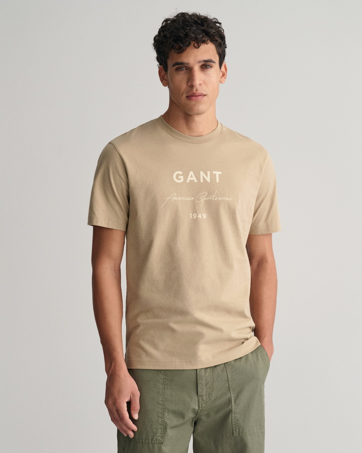 GANT Script Graphic Printed T-Shirt