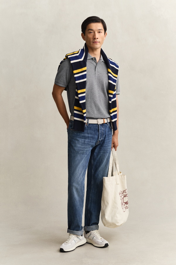 Two-Toned Polo Shirt