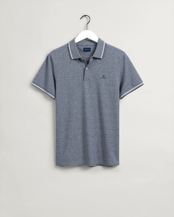 2-Tone Jacquard Polo Shirt