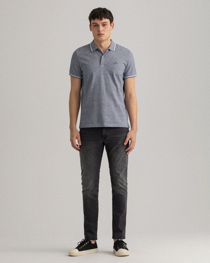 2-Tone Jacquard Polo Shirt