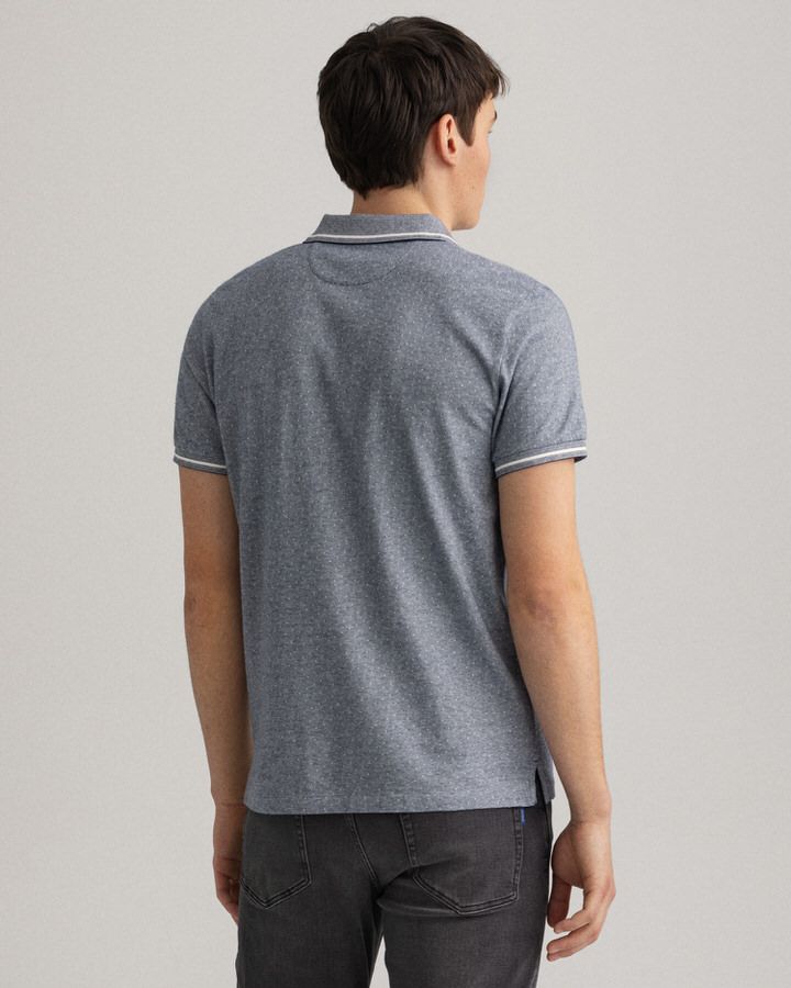 2-Tone Jacquard Polo Shirt