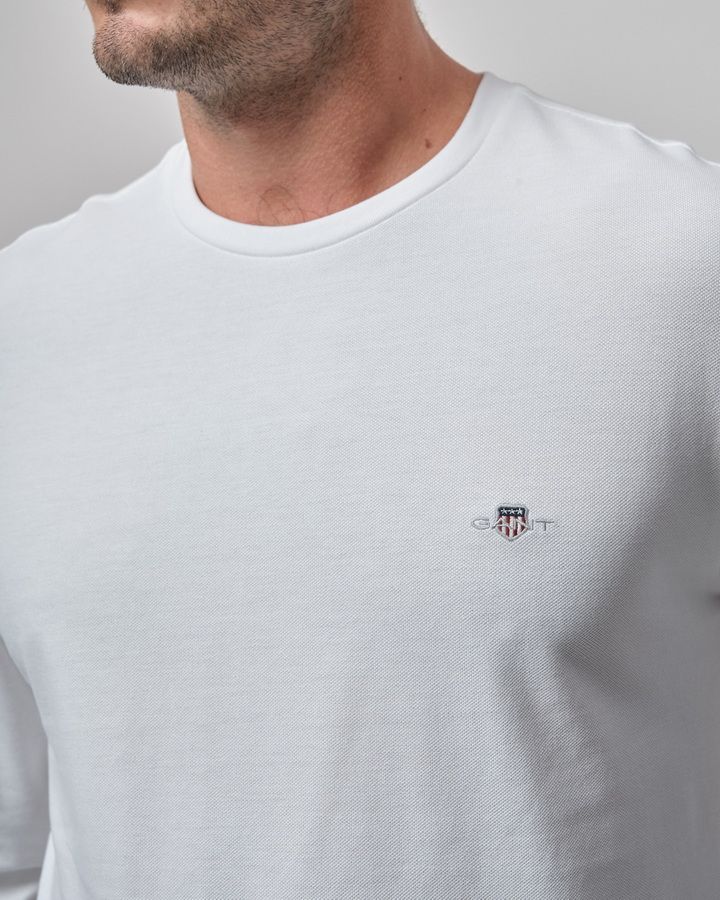 Slim Pique Long Sleeve T-Shirt