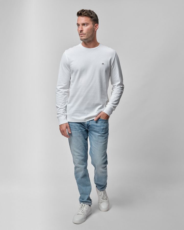 Slim Pique Long Sleeve T-Shirt
