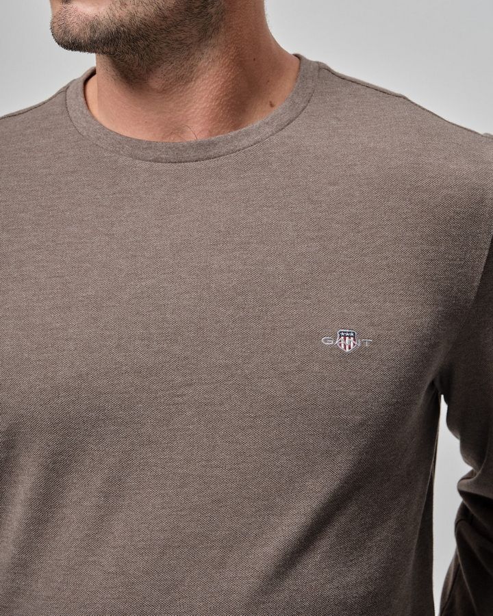 Slim Pique Long Sleeve T-Shirt