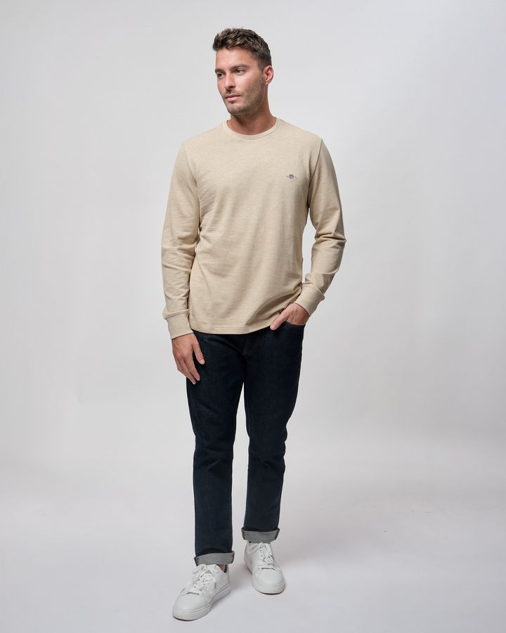 Slim Pique Long Sleeve T-Shirt