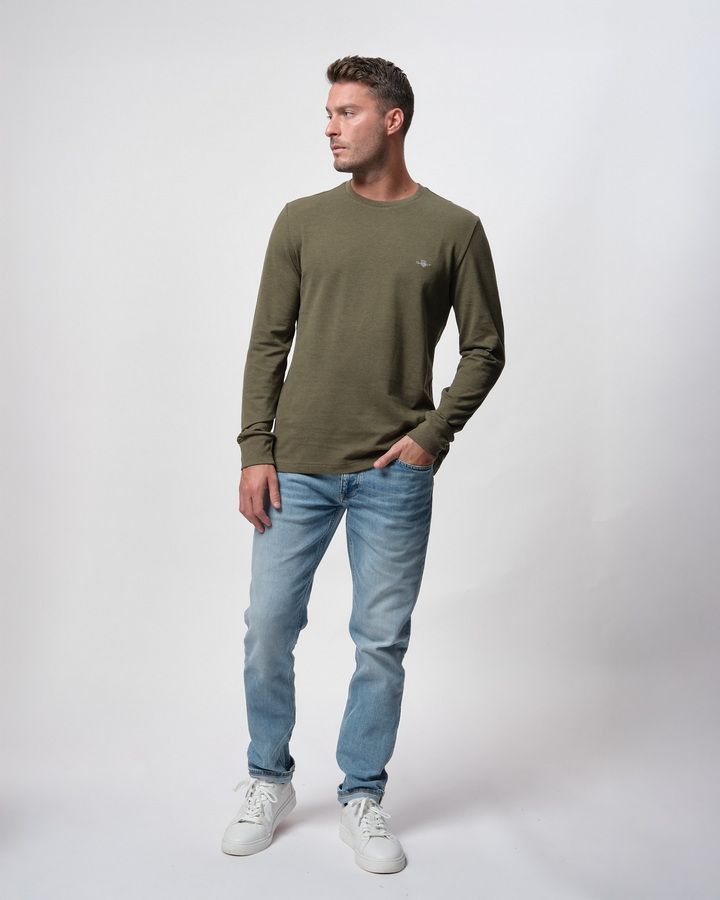 Slim Pique Long Sleeve T-Shirt