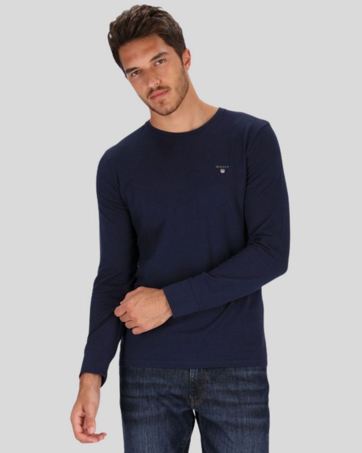 Slim Fit Long Sleeve Pique Shirt