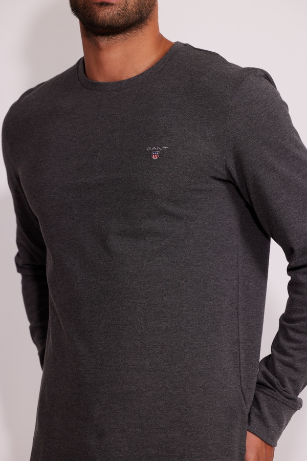 D1. SLIM PIQUE LS T-SHIRT