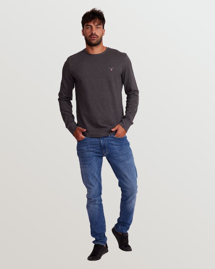 D1. SLIM PIQUE LS T-SHIRT