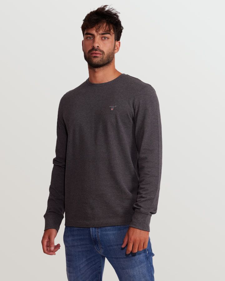 D1. SLIM PIQUE LS T-SHIRT