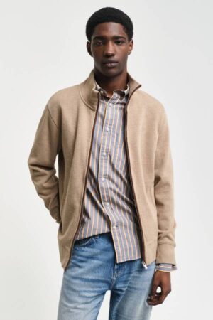 Sacker Rib Zip Cardigan