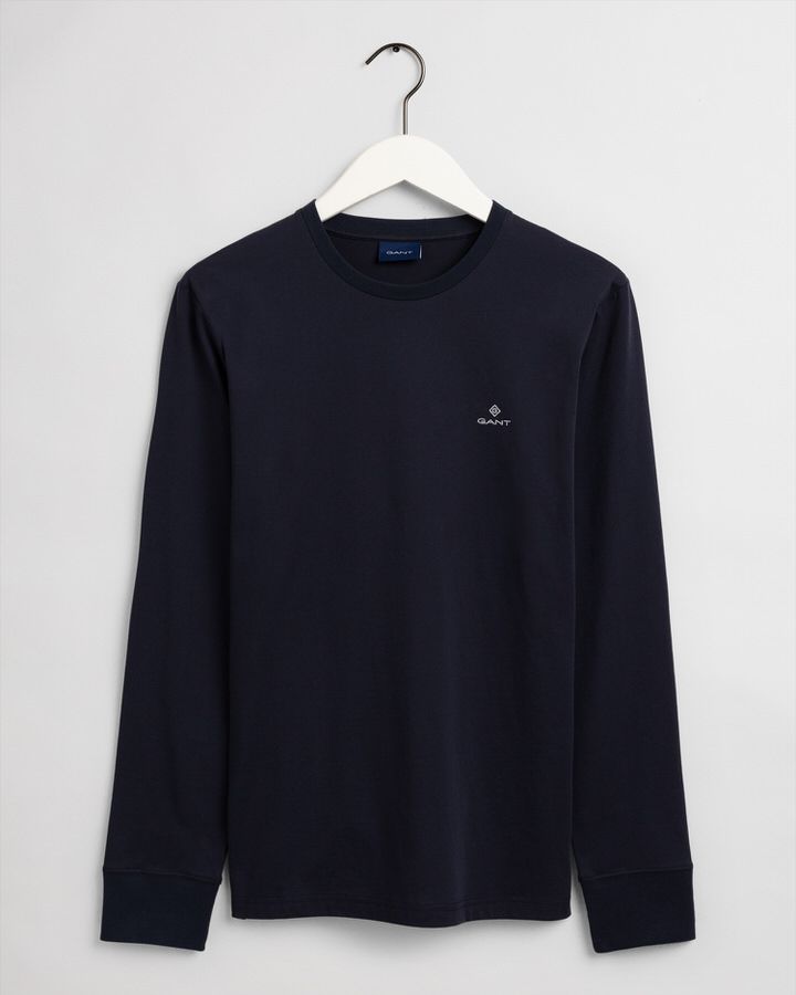 Slim Fit Mercerized Long Sleeve T-Shirt