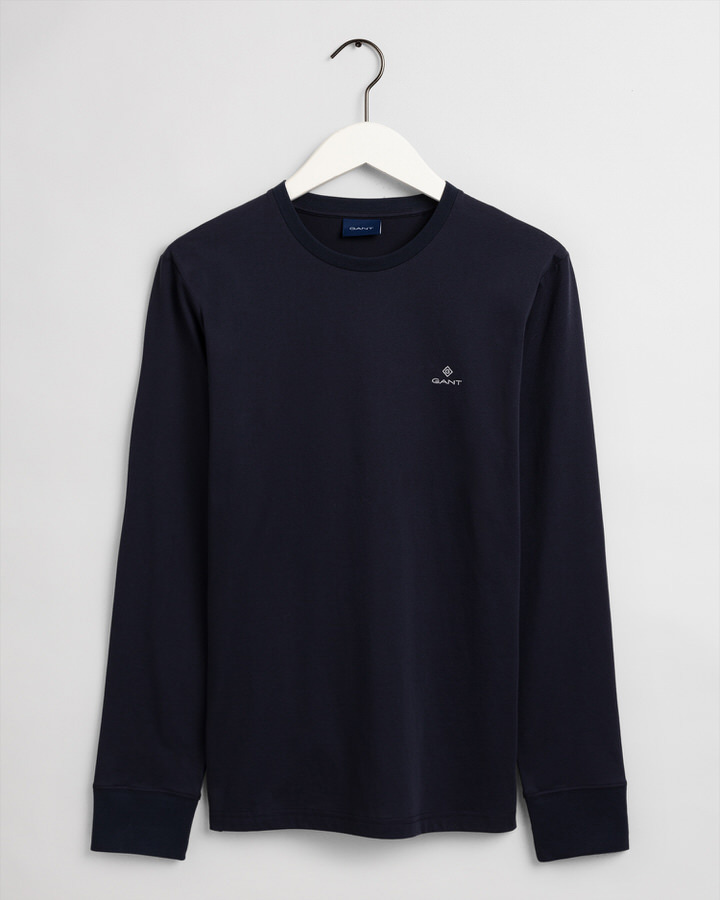 Slim Fit Mercerized Long Sleeve T-Shirt