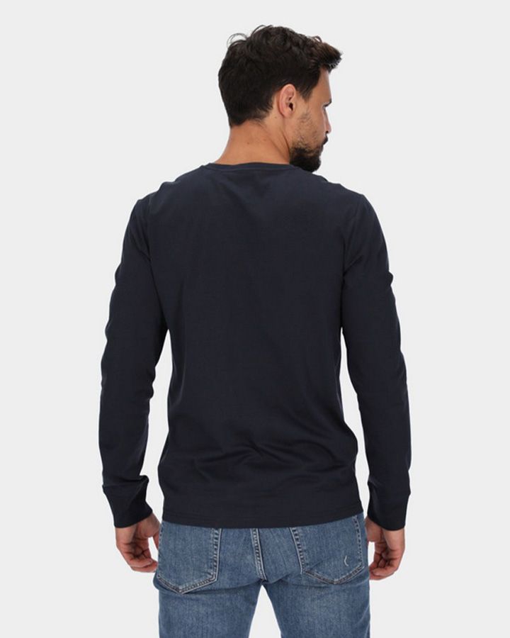 Slim Fit Mercerized Long Sleeve T-Shirt