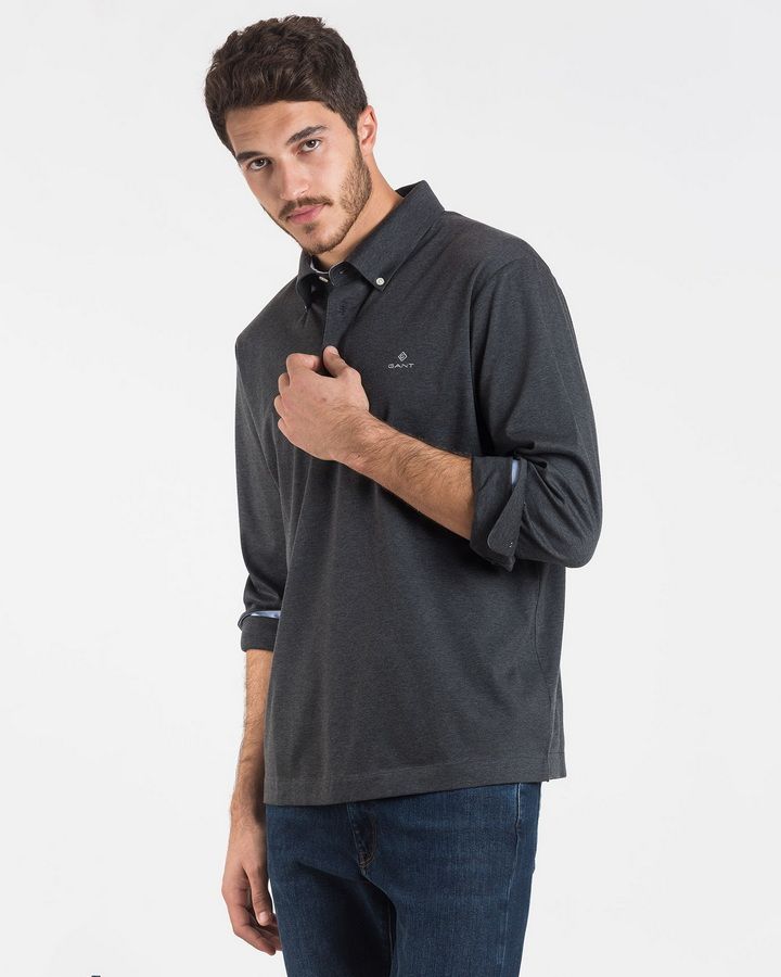 Long Sleeve Mercerized Jersey Rugger