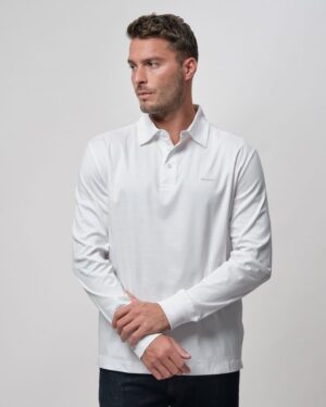 Mercerized Long Sleeve Jersey Polo