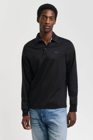 Mercerized Long Sleeve Jersey Polo
