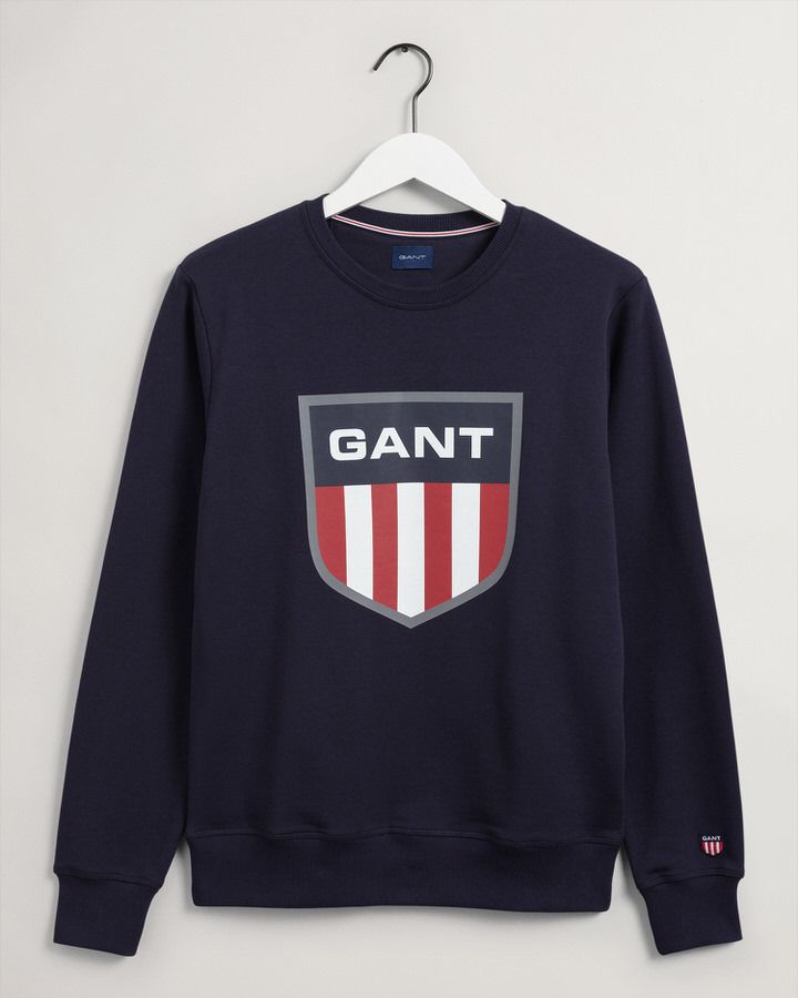 Retro Shield Crew Neck Sweatshirt