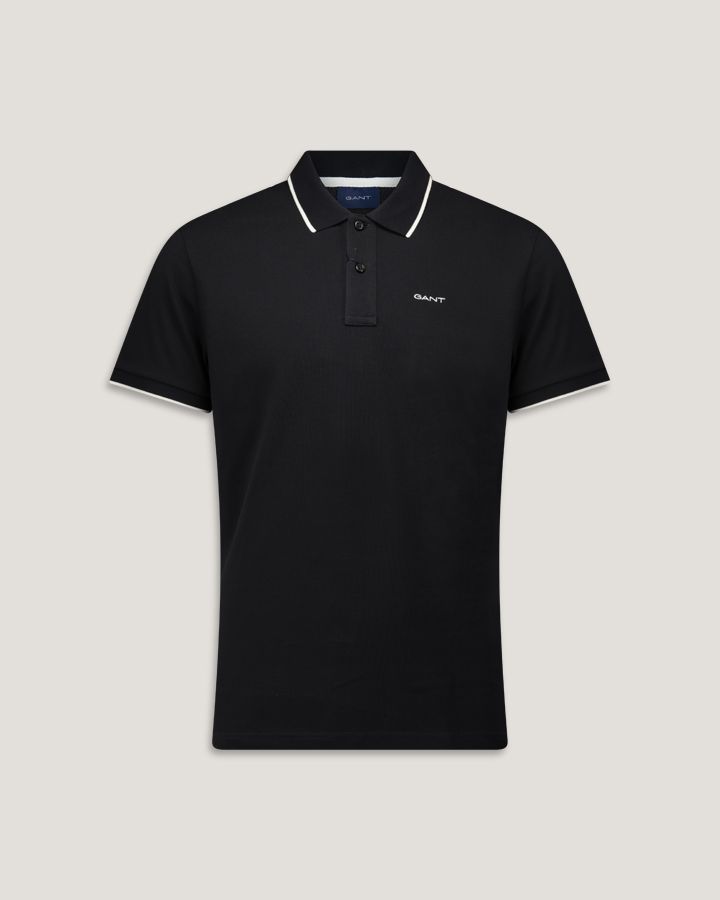 Contrast Tipped pique Polo Shirt