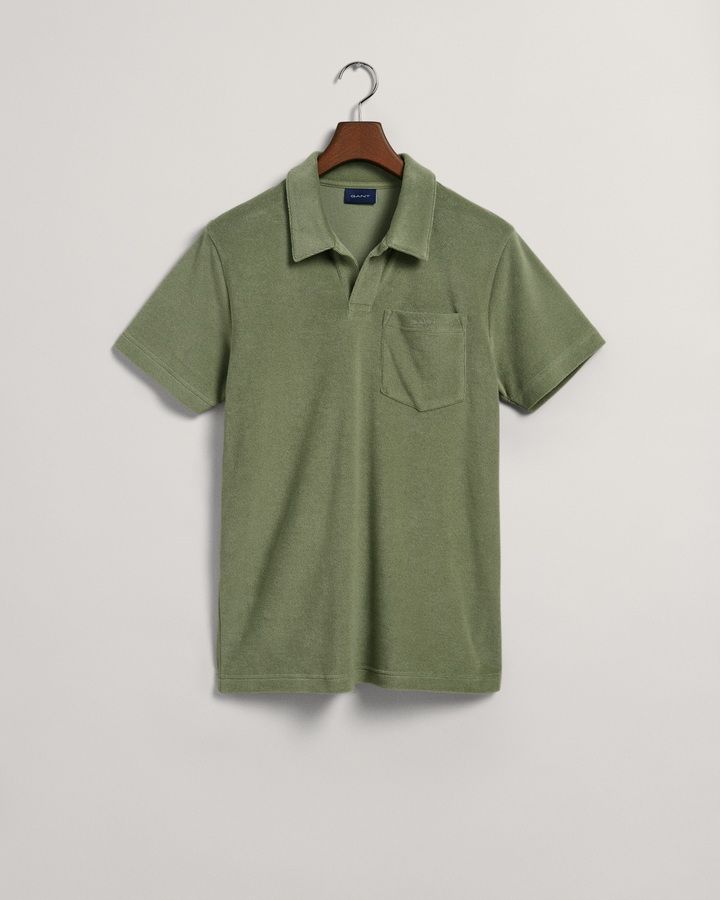 Terry Cloth pique Polo Shirt