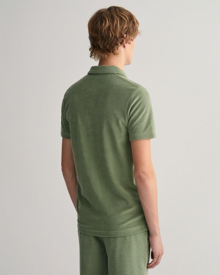 Terry Cloth pique Polo Shirt