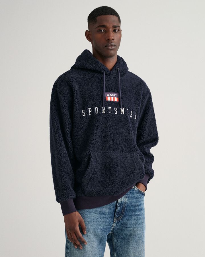 Retro Flag Fleece Hoodie