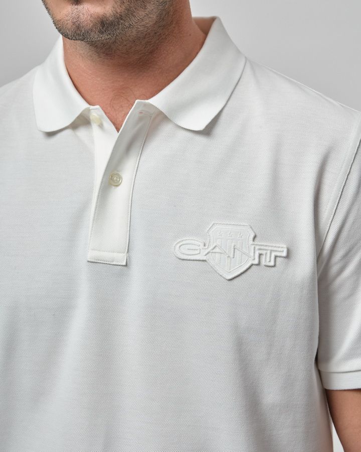 Regular Tonal Shield Polo
