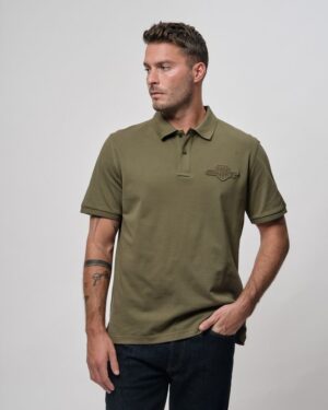 Regular Tonal Shield Polo
